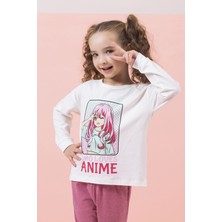 Dmb Kids Anime Desenli Kız Çocuk Pijama Takımı