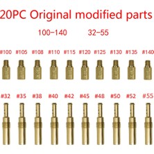 Sourcingasia Oko Cvk-20 x Nozullar Için Pwk Için(#32 #35 #38 #40 #42 #45 #48 #50 #52 #55, 100, 105, 108, 110, 115, 120, 125, 130, 135, 140 , Her Biri 1 Nozul)-Altın (Yurt Dışından)