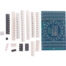 Sourcingasia Smd Dönen LED Smd Bileşenleri Lehimleme Uygulama Panosu Kiti Diy Modülü (Yurt Dışından)