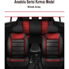 Çelik Auto Cıtroen Nemo Uyumlu Anadolu Serisi Oto Koltuk Kılıfı Kırmızı 001