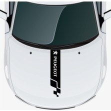CLK Auto Peugeot Bipper Için Uyumlu Aksesuar Oto Kaput Şerit Sticker 001