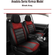 Çelik Auto Peugeot Partner Tepee Uyumlu Anadolu Serisi Oto Koltuk Kılıfı Kırmızı 001