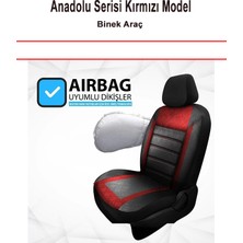 Çelik Auto Peugeot Partner Tepee Uyumlu Anadolu Serisi Oto Koltuk Kılıfı Kırmızı 001