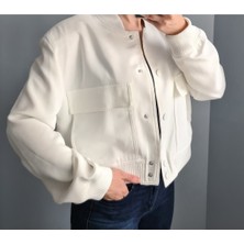 Ece Kahraman Beli Lastikli Bomber Ceket