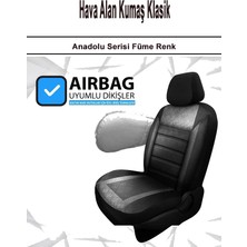 Çelik Auto Audı A4 2007 Uyumlu Anadolu Serisi Oto Koltuk Kılıfı Füme 001