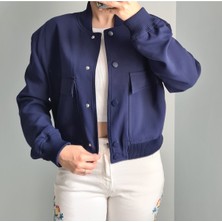 Ece Kahraman Beli Lastikli Bomber Ceket