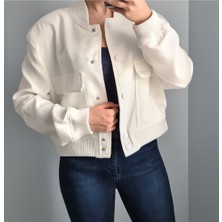 Ece Kahraman Beli Lastikli Bomber Ceket