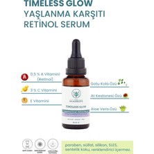 The Miadrops Timeless Glow Yaşlanma Karşıtı Retinol Serum – 30ml – Anti-aging Cilt Bakımı