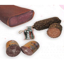 Karaca Sucukları  Osmanlı Sucuk 250 gr Yağsız Sırt Pastırma 250 gr Blok Dana Kavurma 250 gr