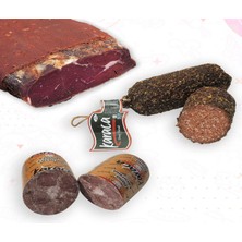 Karaca Sucukları  Osmanlı Sucuk 250 gr Çemensiz Sırt Pastırma 250 gr Blok Dana Kavurma 250 gr