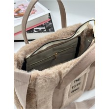 Celonia The Tote Bag Peluş Askılı Kadın El ve Omuz Çantası