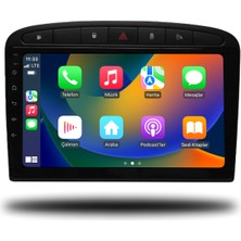 Snooper Peugeot 308 Android Crplay Multimedya 2007-2013 6gb Ram + 128GB Hafıza + 8 Çekirdek