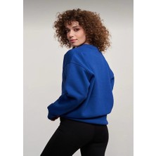 İz Grup Butik Oversize Bisiklet Yaka Sweatshirt