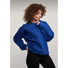 İz Grup Butik Oversize Bisiklet Yaka Sweatshirt