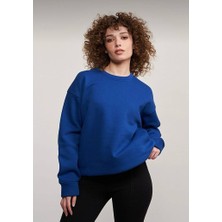 İz Grup Butik Oversize Bisiklet Yaka Sweatshirt