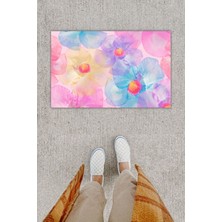 Dijital Baskı Yeşil Dış ve Iç Mekan Doğal Taş Desen Kapı Önü Paspası