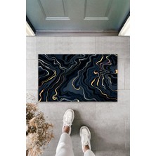 Dijital Baskı Yeşil Dış ve Iç Mekan Doğal Taş Desen Kapı Önü Paspası