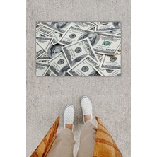 Dijital Baskı Dekoratif Dolar Renkli Kapı Önü Paspası