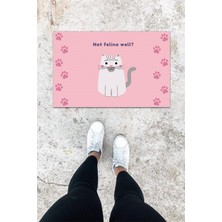 Dijital Baskı Yeşil Dış ve Iç Mekan Doğal Taş Desen Kapı Önü Paspası