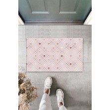 Dijital Baskı Yeşil Dış ve Iç Mekan Doğal Taş Desen Kapı Önü Paspası