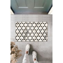 Çok Amaçlı Dijital Baskı Bej Yıldız Dış ve Iç Mekan Kapı Paspası