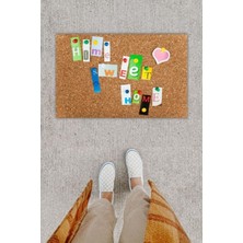 Dijital Baskı Dekoratif Home Sweet Home Çok Renkli Kapı Önü Paspası