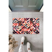 Dijital Baskı Yeşil Dış ve Iç Mekan Doğal Taş Desen Kapı Önü Paspası