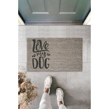 Dijital Baskı Yeşil Dış ve Iç Mekan Doğal Taş Desen Kapı Önü Paspası