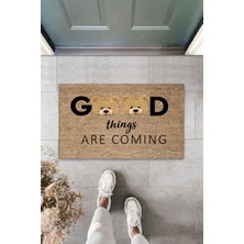 Dijital Baskı Yeşil Dış ve Iç Mekan Doğal Taş Desen Kapı Önü Paspası