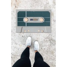 Dijital Baskı Renkli Dış ve Iç Mekan Kaset Desen Kapı Önü Paspası