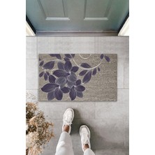 Dijital Baskı Yeşil Dış ve Iç Mekan Doğal Taş Desen Kapı Önü Paspası