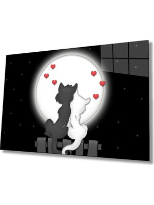 MiraLive   Hayvanlar Aile Cam Tablo