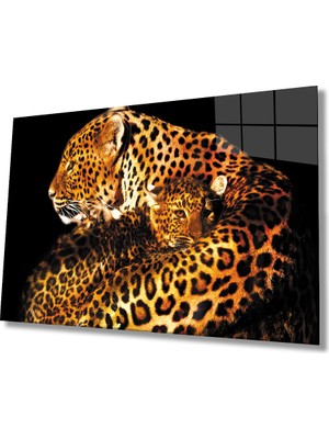 MiraLive  Hayvan Leopar Cam Tablo