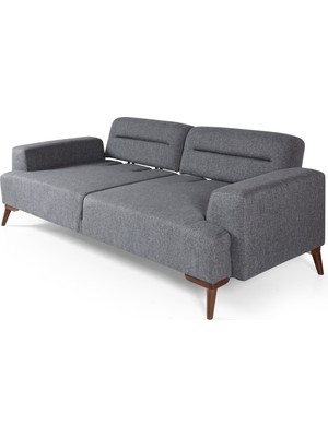 Perla Sofa Felty Yataklı Kanepe Gri