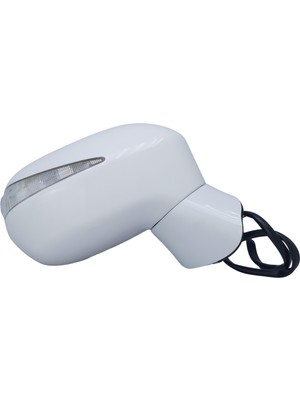 Spj Dış Dikiz Aynası Honda Civic 2006-2012 Elektrikli, Sinyalli, Manuel Katlanır, Beyaz Kapak, 5 Pin