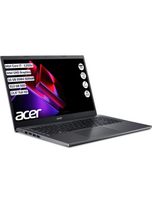 Acer Extensa 15 Intel Core I7 1255U 16 GB 512 GB SSD Freedos 15.6" Fhd Taşınabilir Bilgisayar NX.EGYEY.006