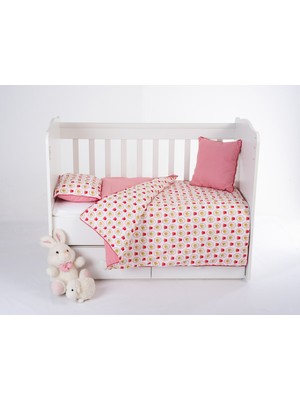 Patalena Home %100 Pamuk, 7 Parça Bebek Nevresim Takımı (Nevresim, Çarşaf, Yorgan, 2 Yastık ve Kılıfları), 100x150 cm