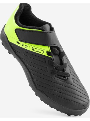 Decathlon Kipsta Çocuk Krampon / Futbol Ayakkabısı - Siyah / Sarı - 100 Easy Turf