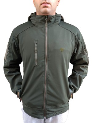 Wolftrap Softshell Kapüşonlu Haki Mont Xxl