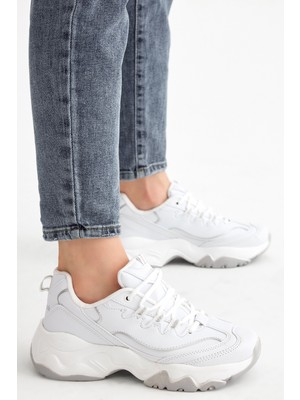 Tonny Black Kadın Beyaz Cilt Spor Ayakkabı TB7040