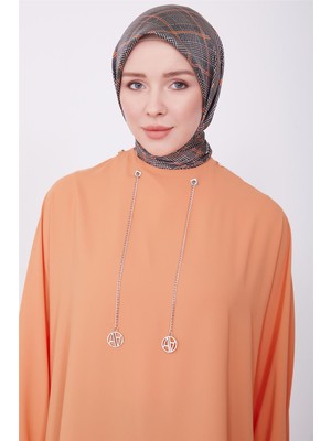 Armine Logolu Zincirli Tunik 23K4702 Mandarin