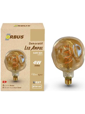 Orbus Dekoratif LED Ampul Amber 4W 320LM ETA150