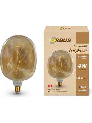 Orbus Dekoratif LED Ampul Amber 4W 350LM DGA170