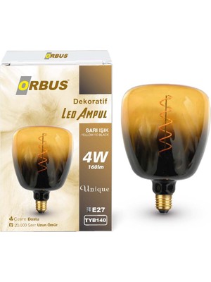 Orbus Dekoratif LED Ampul Yellow To Black 4W 160LM TYB140