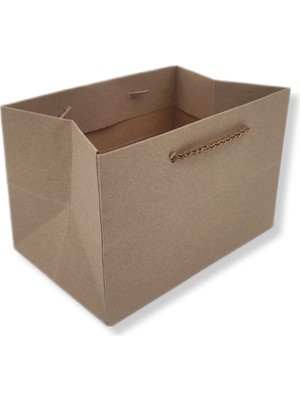 Roco Paper Co. Kraft Karton Çanta 20 x 13 x 13 cm 10'lu Paket