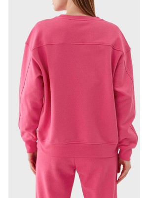 Pinko % 100 Pamuk Bisiklet Yaka Oversize Kadın Sweatshirt 101831 A162 N17