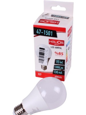 Helios İç Mekan Led Ampul 220V 15W Gün ışığı 3000K E27