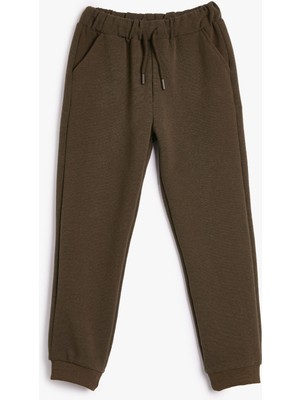 Koton Basic Jogger Eşofman Altı Beli Bağlamalı Cepli
