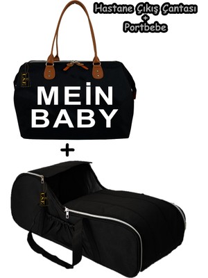 U.S.F Portbebe Ana Kucağı Puset + Hastane Çıkışı Anne Bebek Bakım Çantası 2 Li Set