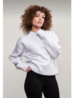 İz Grup Butik Oversize Bisiklet Yaka Sweatshirt